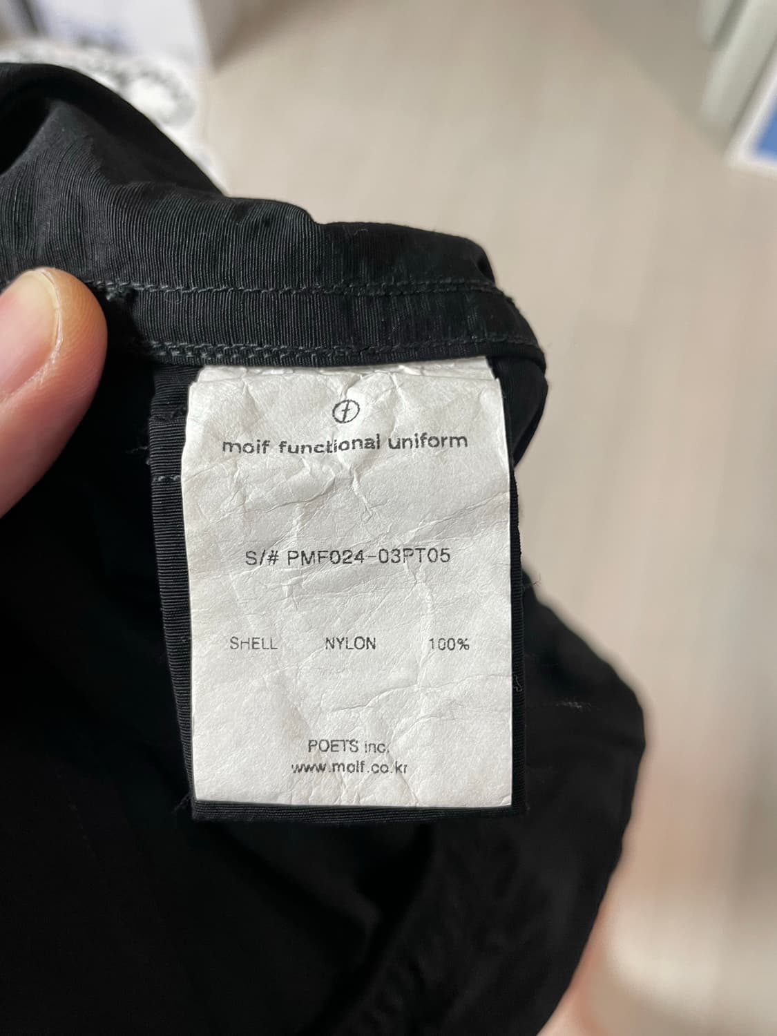 모이프 [AW24]OVER FTG PANTS / BLACK 3사이즈 상품이미지6