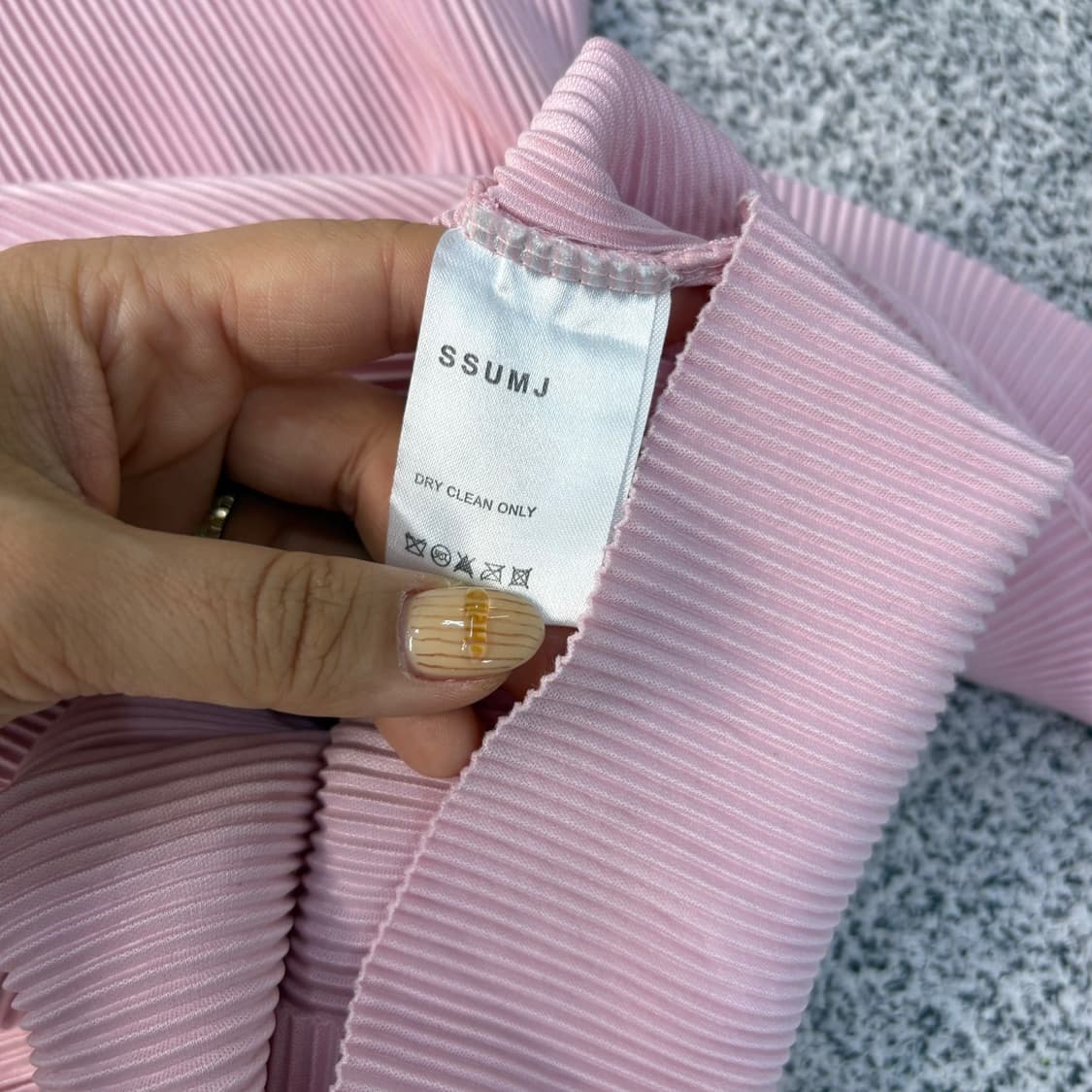 실측 썸제이 여성 플리츠 민소매 티셔츠 0407J 상품이미지4