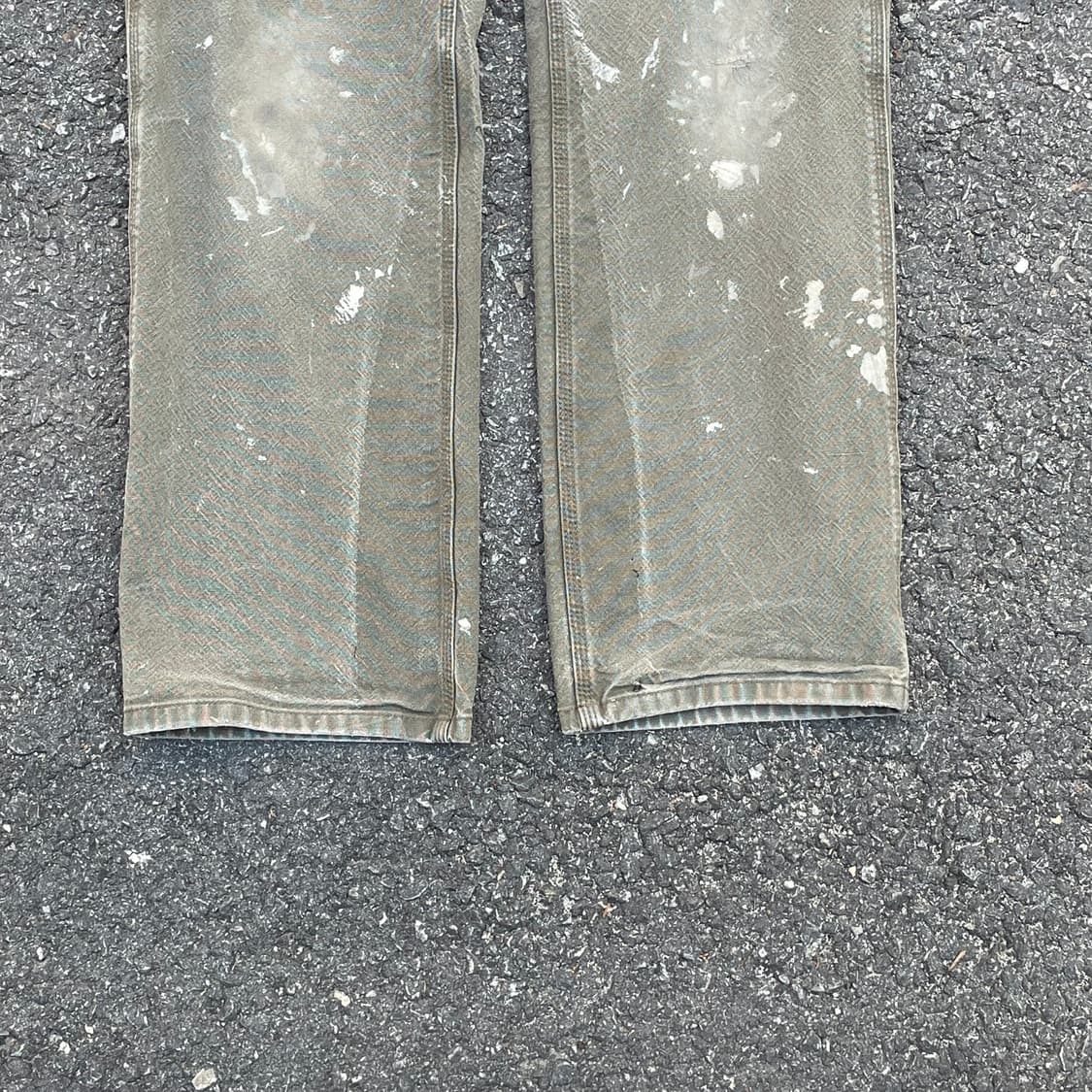 Carhartt 헤비 워크 카팬터 팬츠 카키 p160 상품이미지4