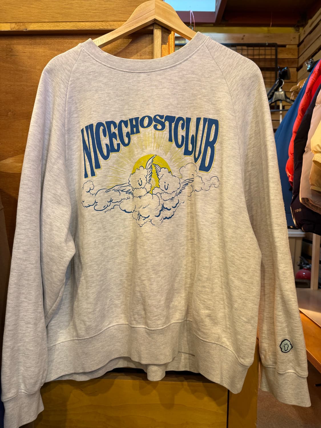 나이스고스트클럽 멜란지 맨투맨 상품이미지1