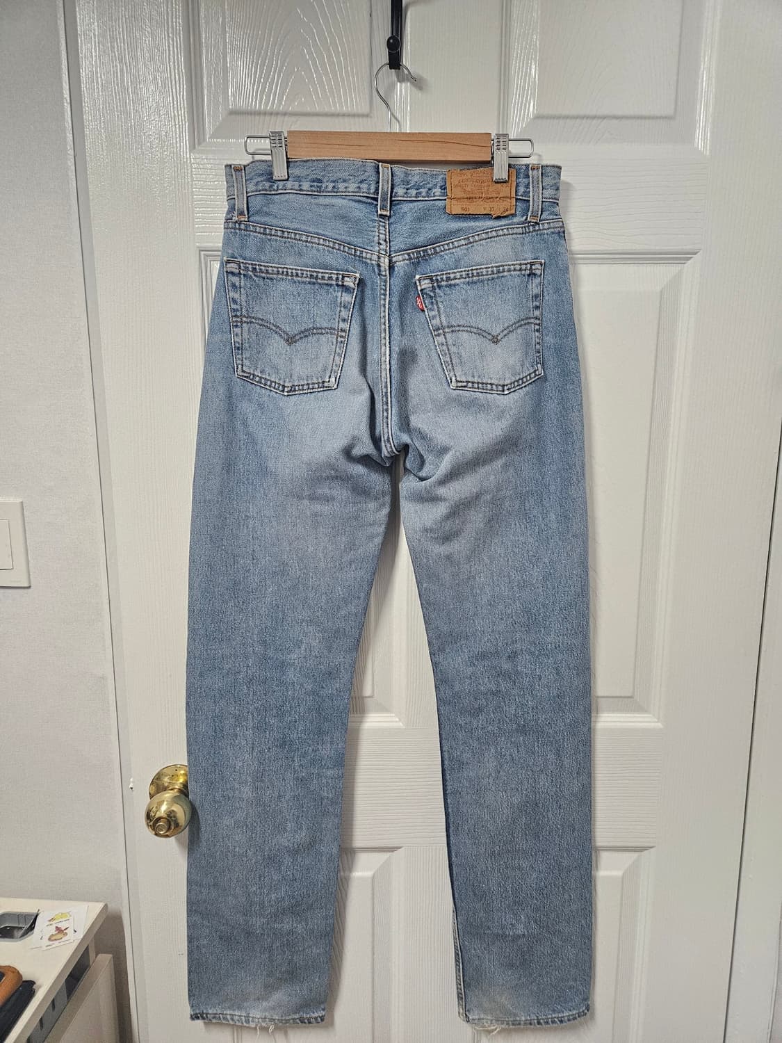 90s USA levi's 501 스트레이트 데님팬츠 30사이즈. 상품이미지2