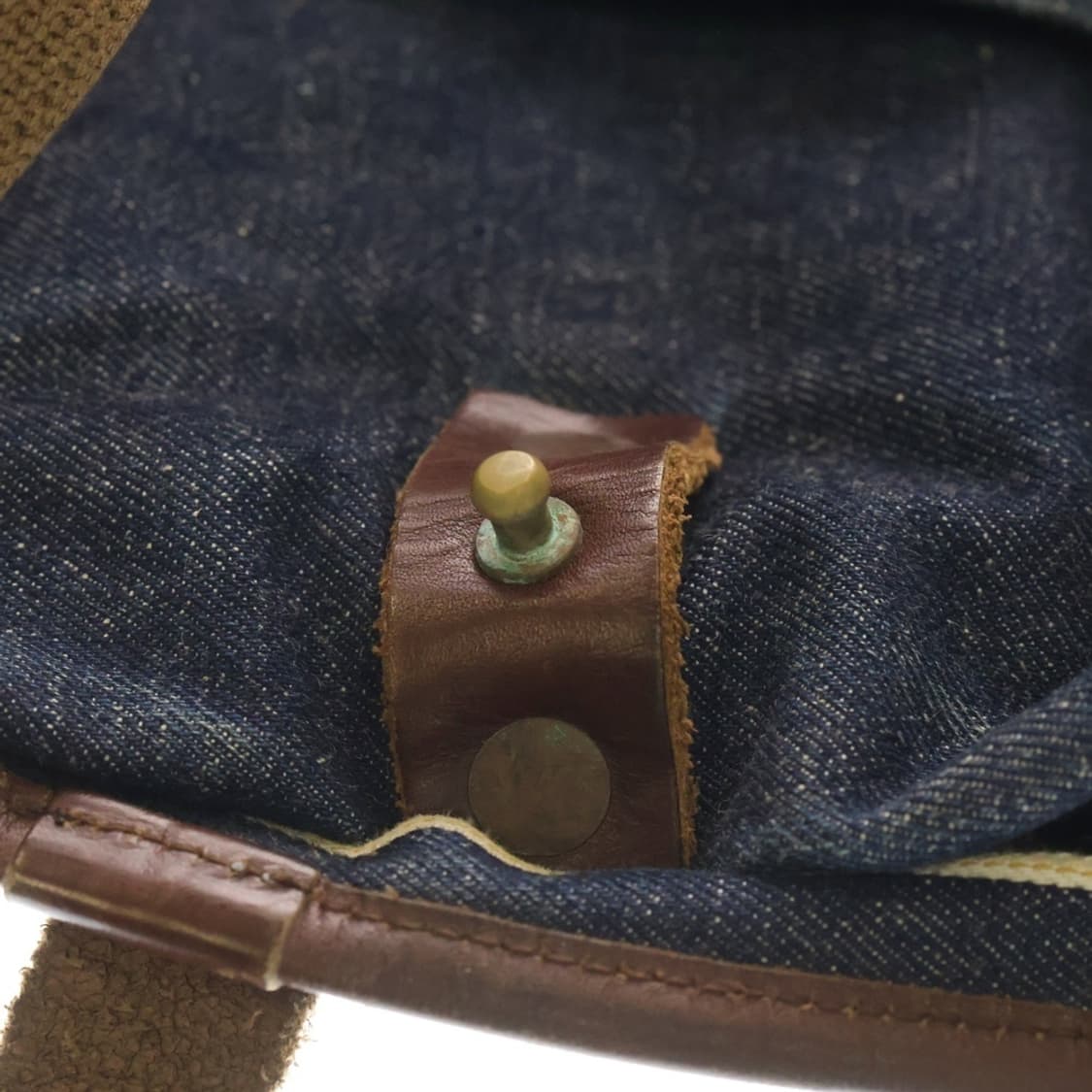 웨어하우스 lot.1001 인디고 데님 가죽 보스톤백 상품이미지6