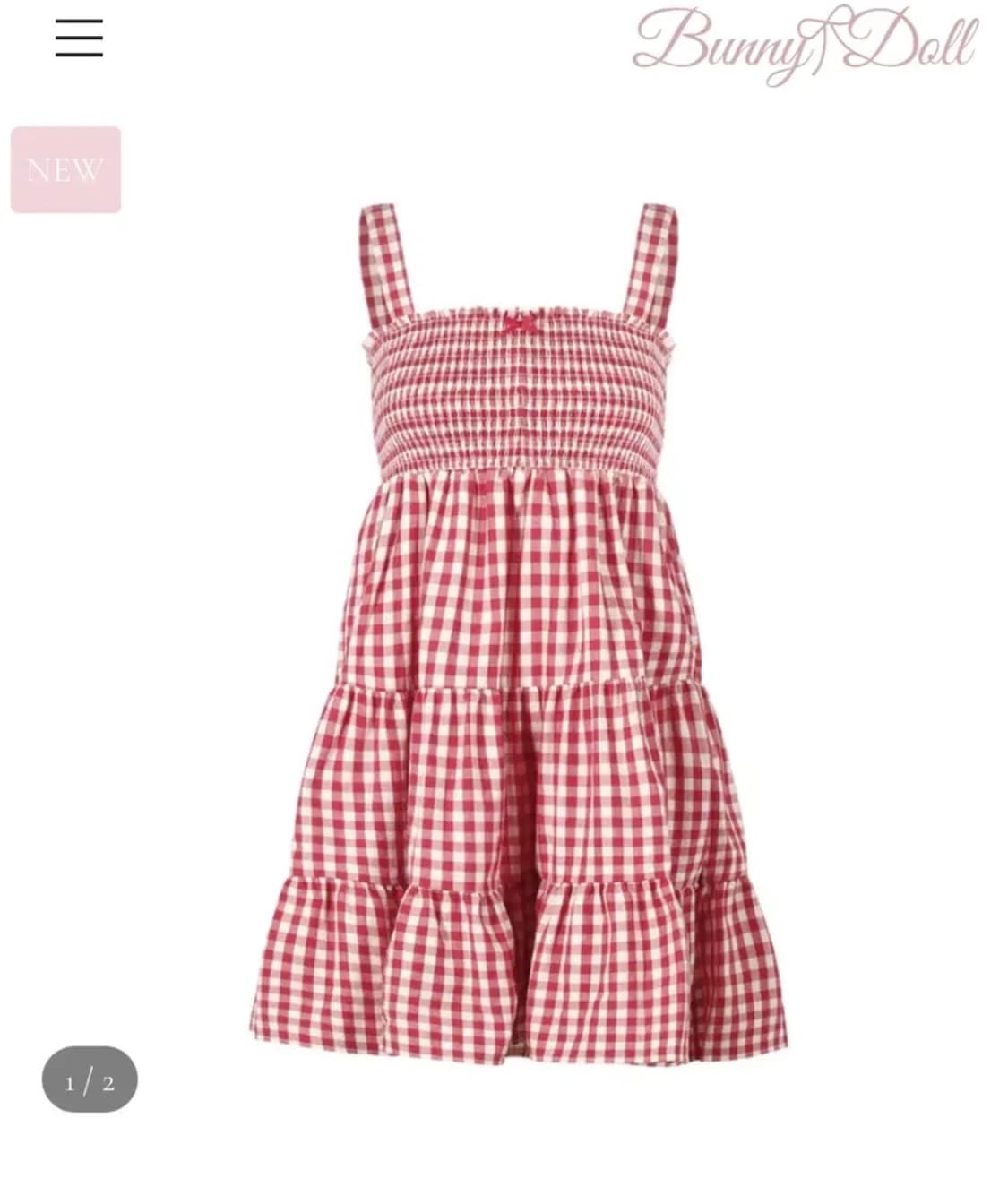 버니앤돌 Ribbon lovely dress (red) 상품이미지1