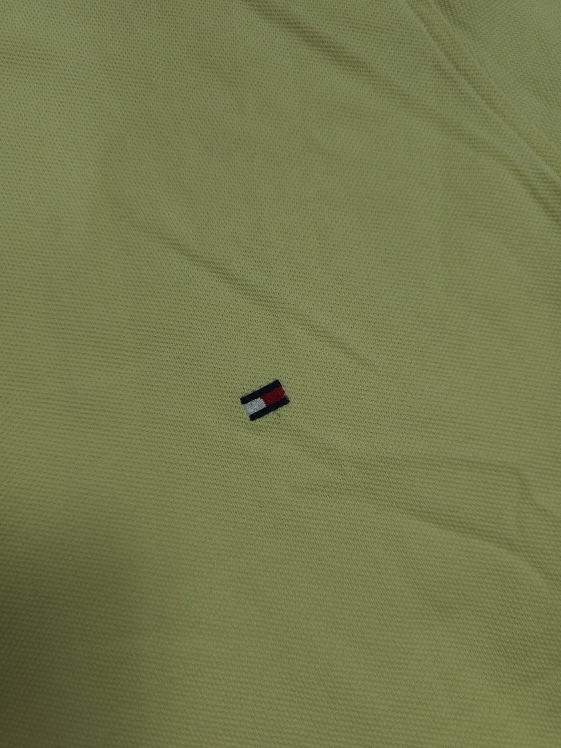 ​[XL] 타미힐피거 옐로우 코튼 피케 폴로 셔츠 상품이미지3