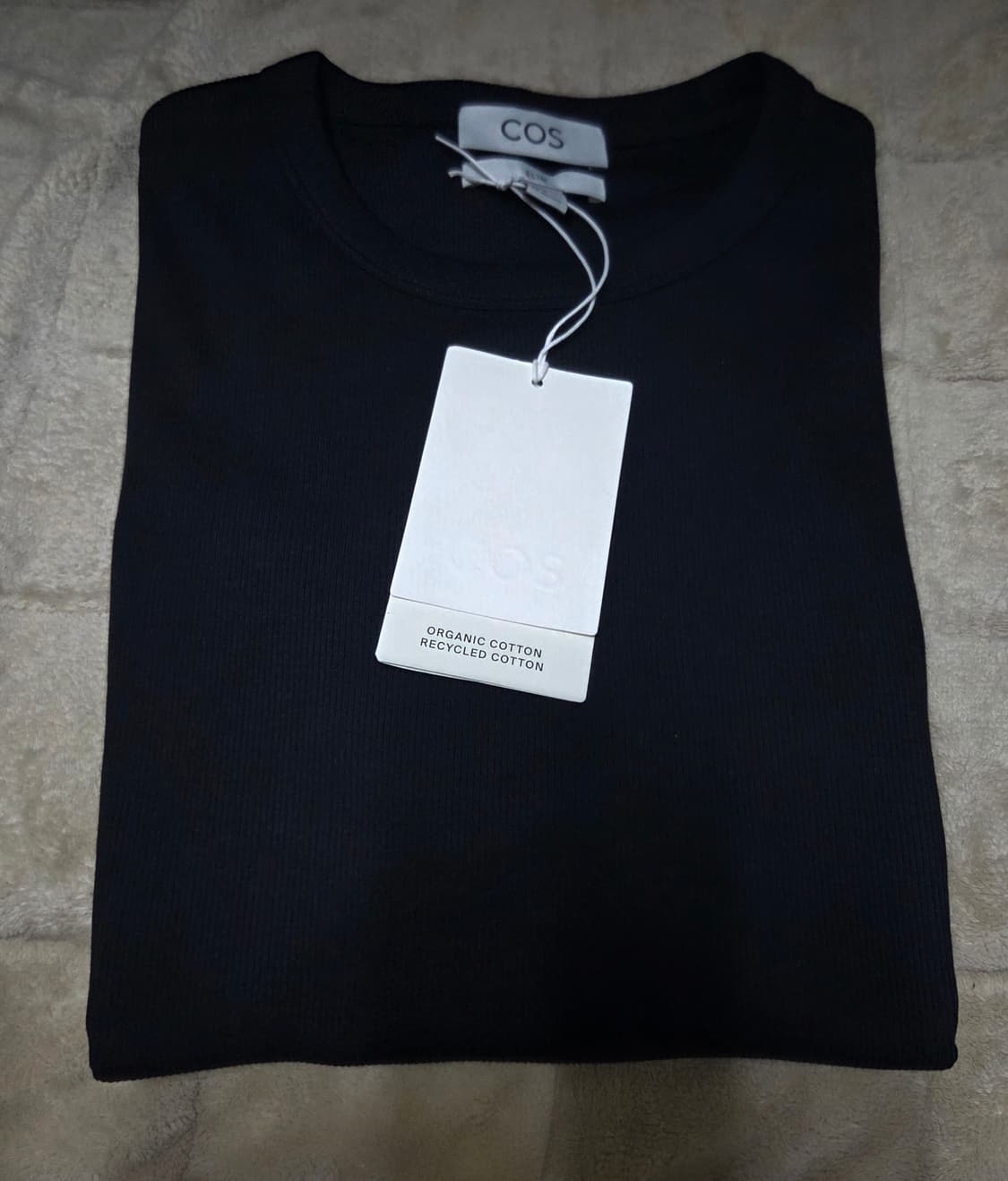 [새상품]코스 cos 슬림 리브드 코튼 티셔츠 상품이미지2