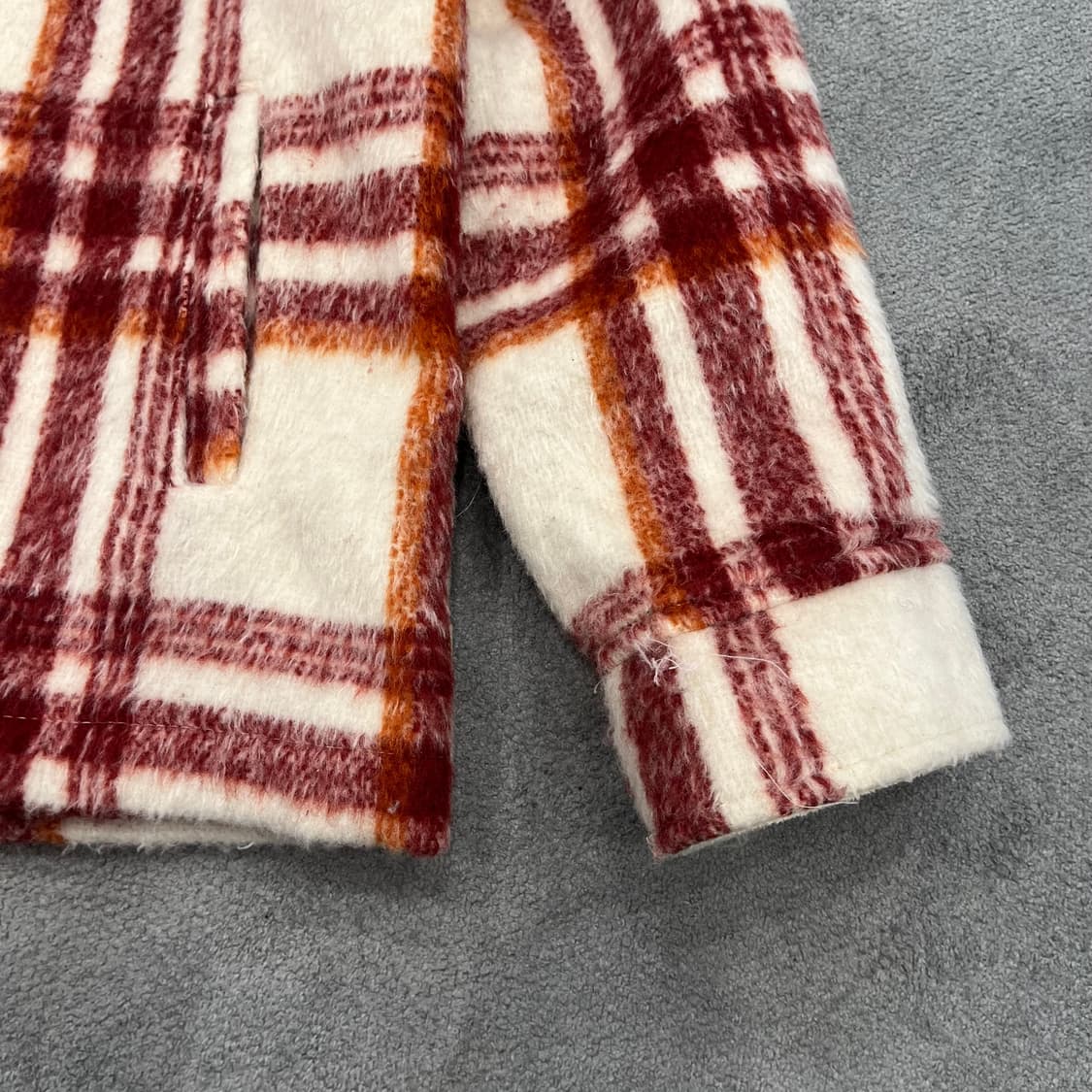 S 홀리스터 오버핏 플레이드 체크 셔츠 자켓 상품이미지3