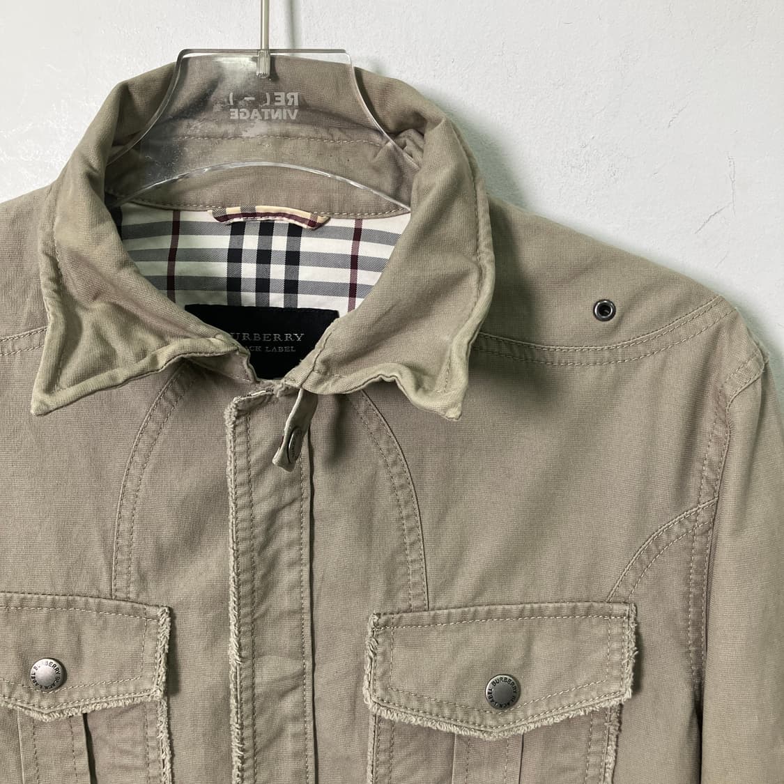 버버리 블랙라벨 와이어 밀리터리 셔츠 자켓 M 상품이미지4