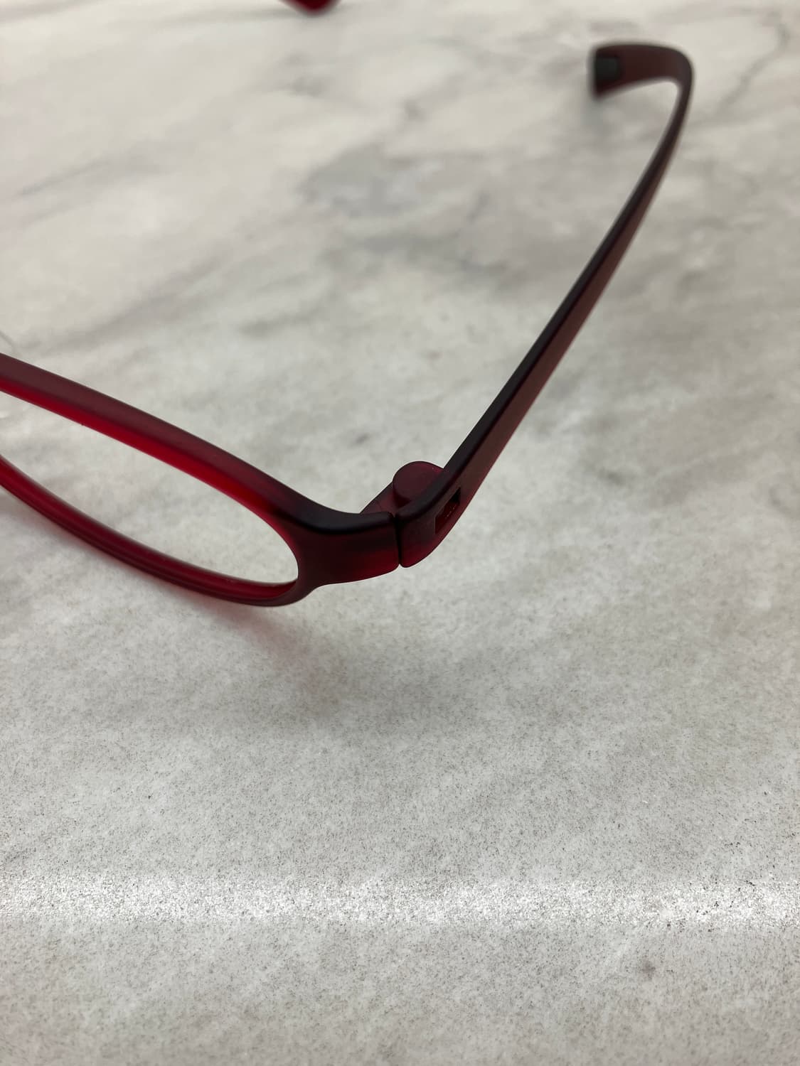 B82 CLOD 경량 레드 와인 오벌 슬림 뿔테 안경351 상품이미지2