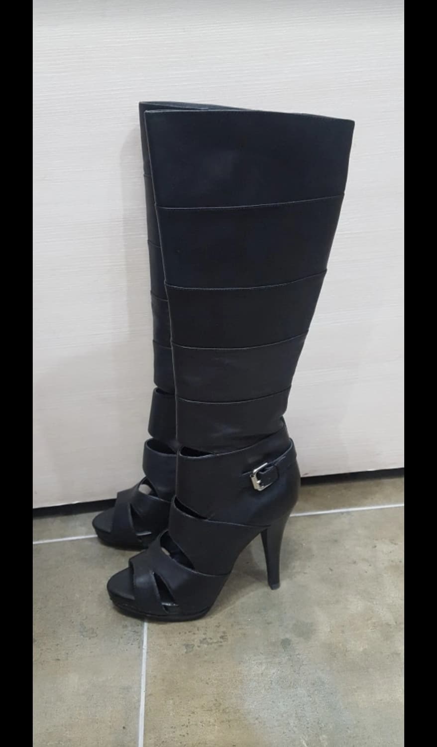 JESSI NEW YORK   엣지 가죽오픈부츠♡~ 상품이미지3