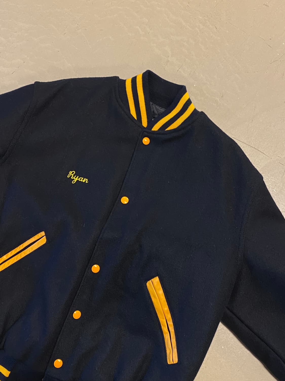 빈티지 울 베이스볼 자켓 (Man XL) AA1296 상품이미지3