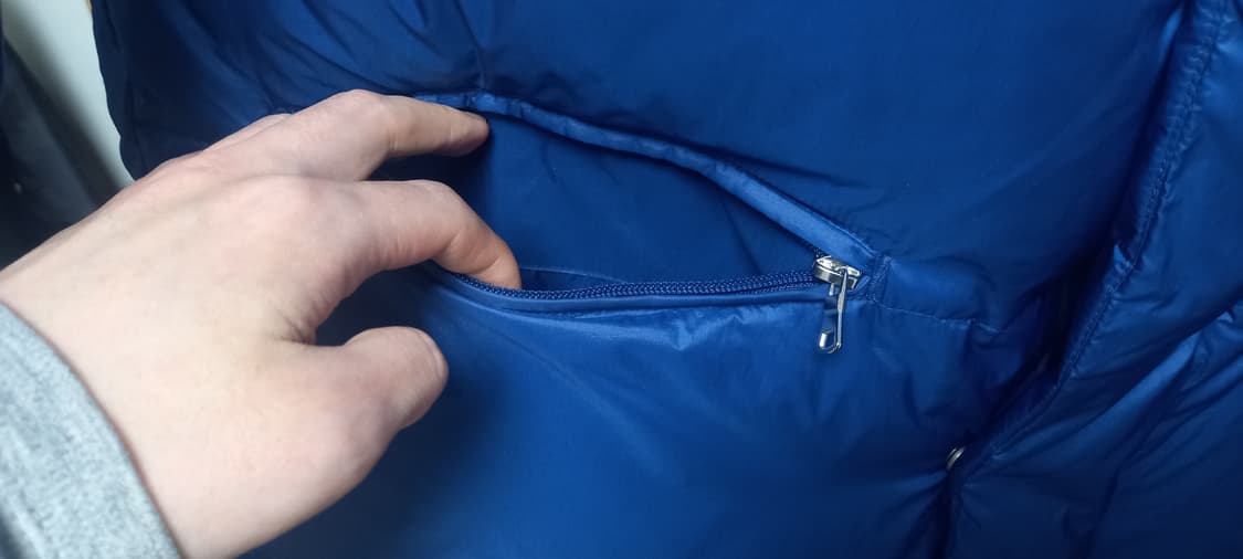 에잇세컨즈 하프넥 패딩 블루 XL 상품이미지4