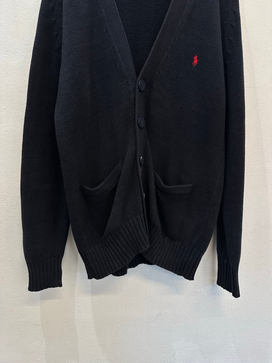 Polo cardigan navy 상품이미지3