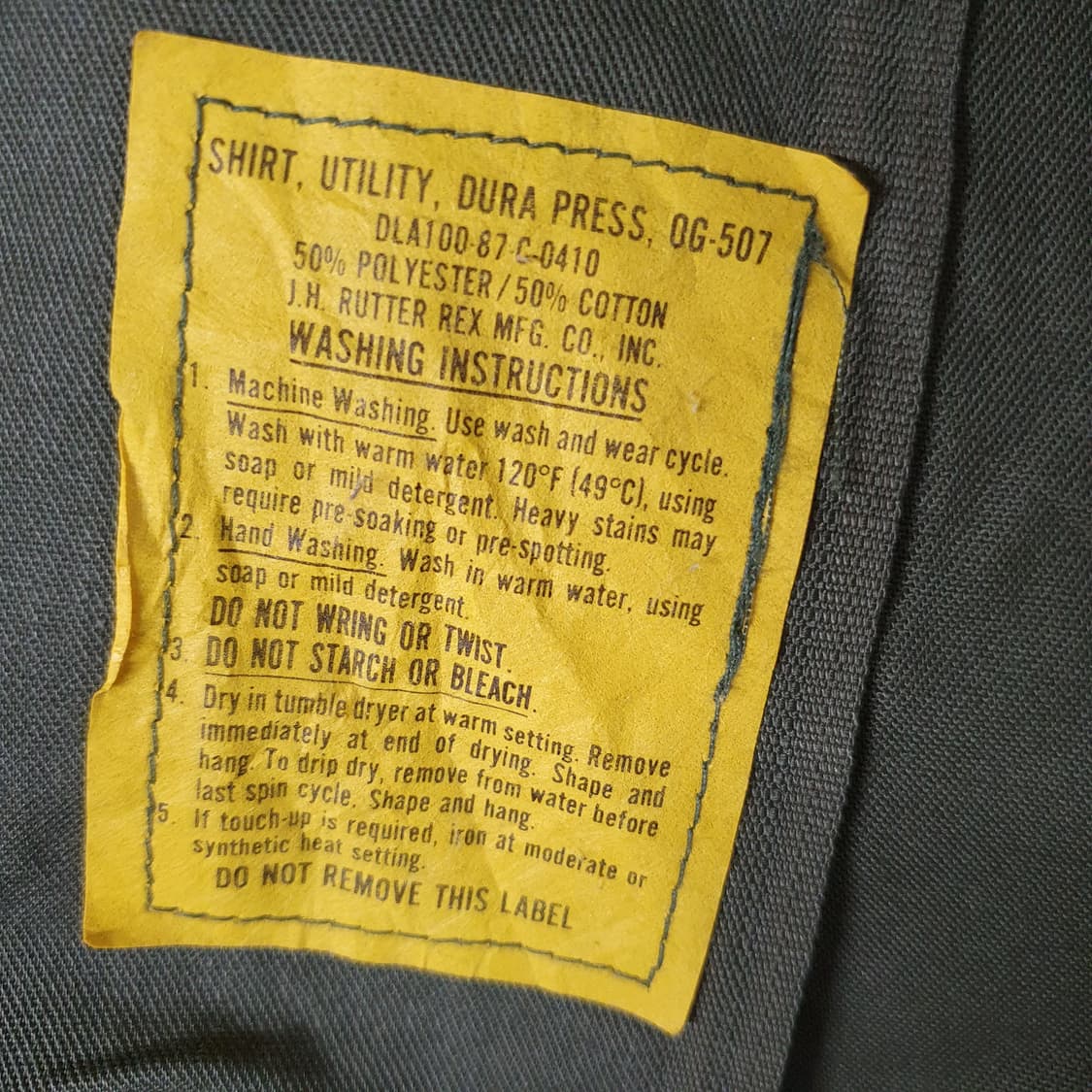 미군 OG-507 유틸리티 반팔 셔츠 상품이미지3