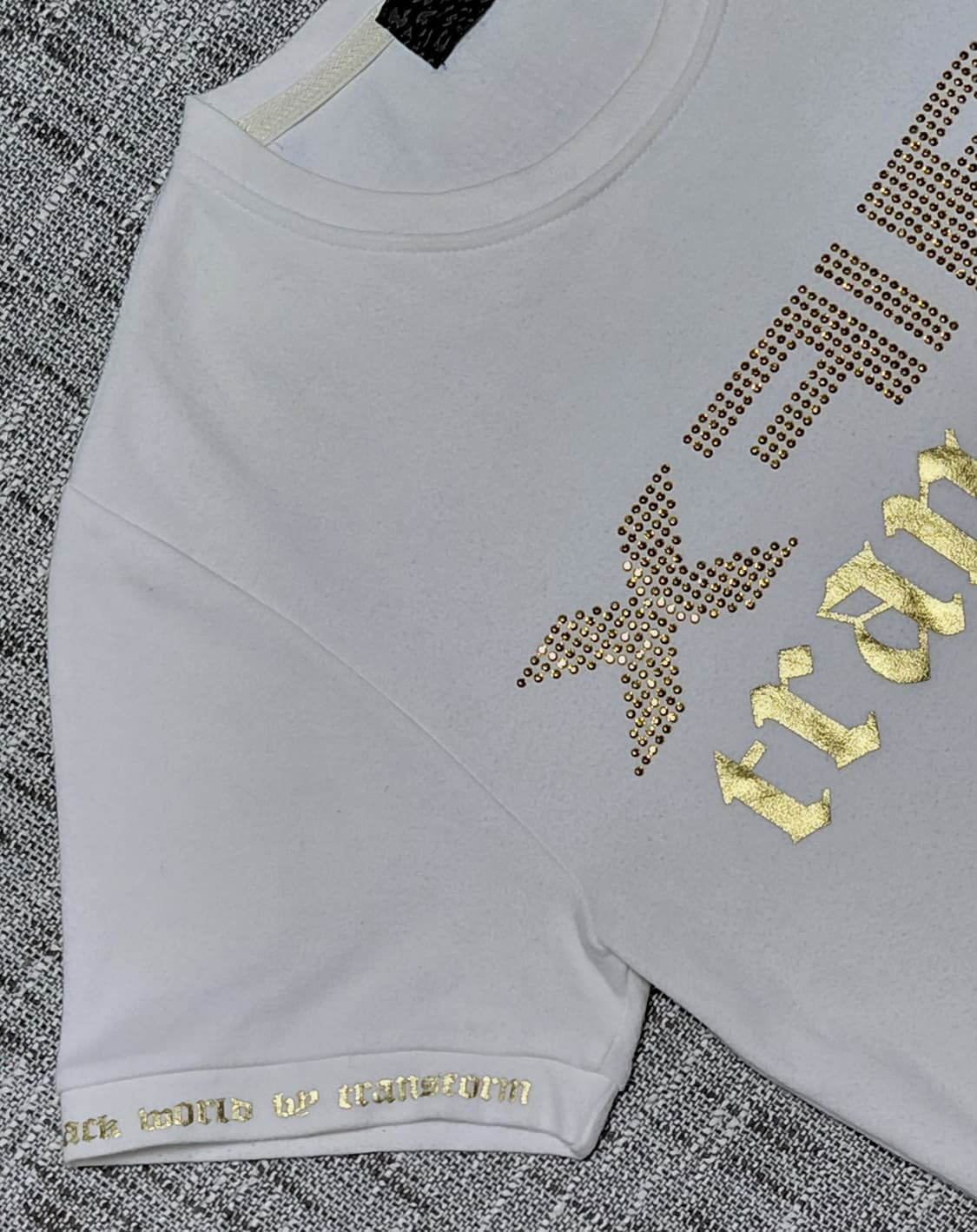 [XS~S] Xfrm 트랜스폼 라인스톤 & 골드 아카이브 그래픽 티셔츠 상품이미지2