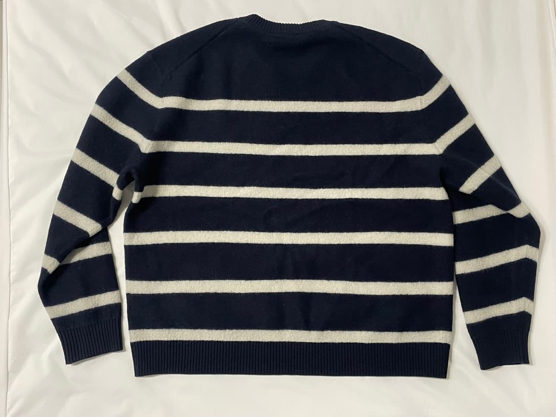 [XL] 코스 보일드 울 크루넥 스웨터 스트라이프 니트 상품이미지2