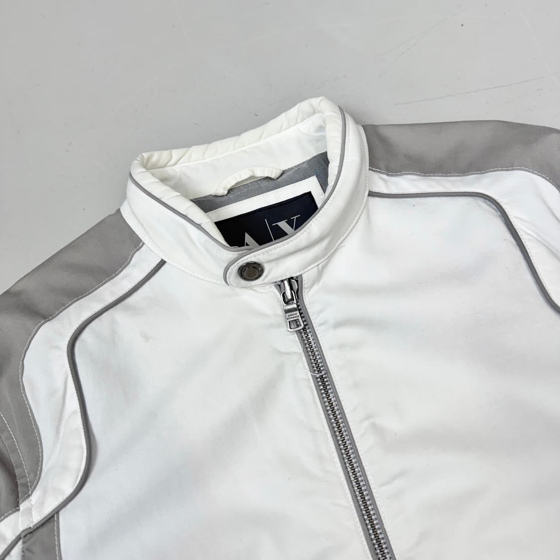 아르마니 익스체인지 코튼 투웨이 바이커 자켓 상품이미지3