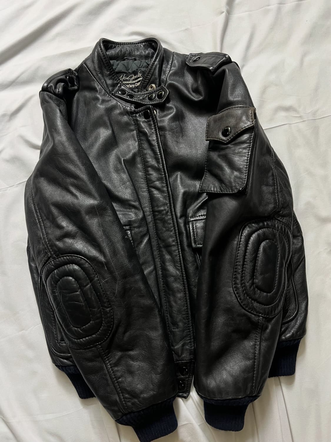 할리데이비슨 가죽 봄버 자켓 상품이미지7