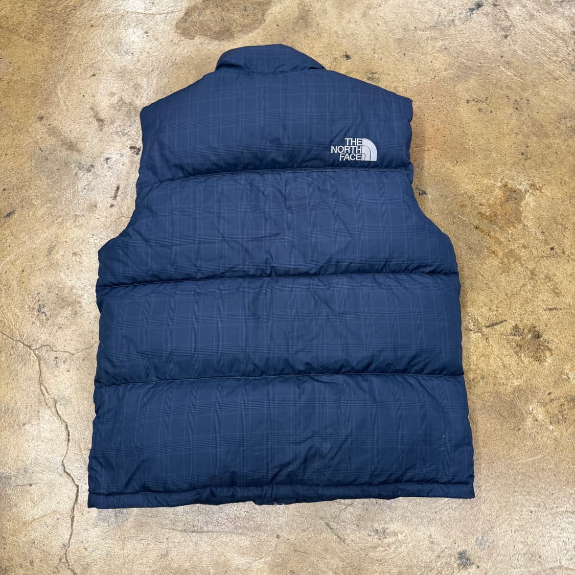 [정품/L] 노스페이스 700 네이비체크 패딩조끼 b14 상품이미지3