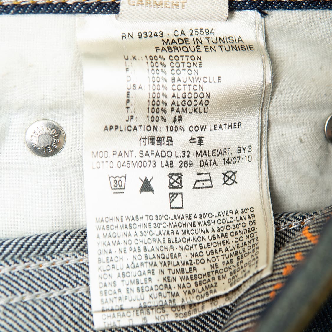 [30] 디젤 SAFADO 008Y3 더티 워싱 데님팬츠 MB-1404  상품이미지10