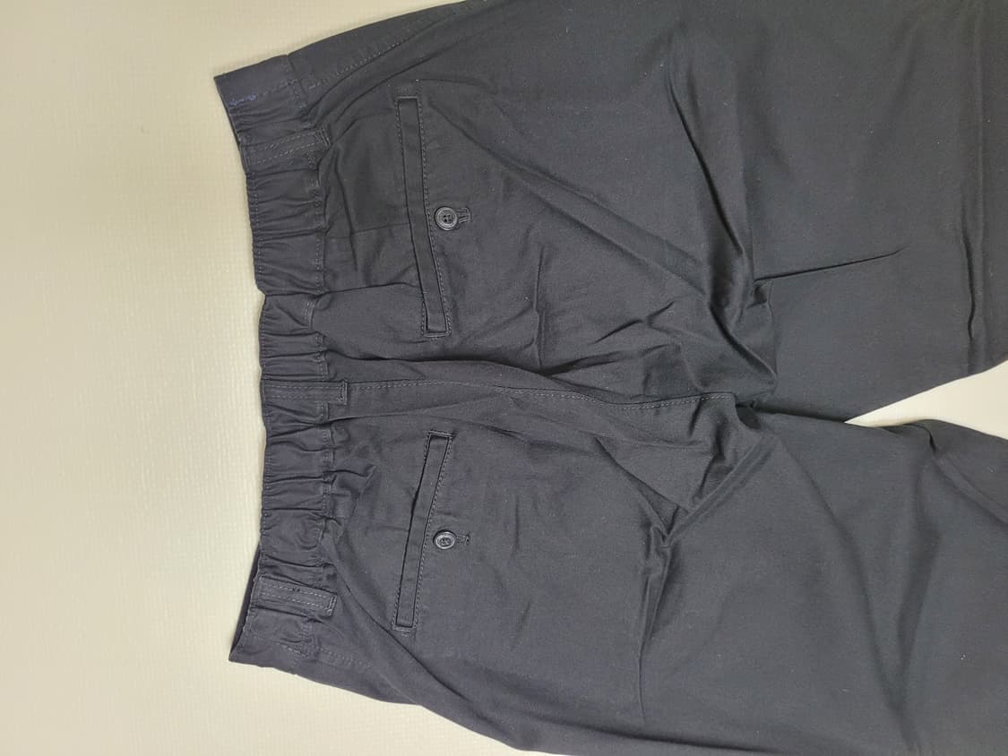 후아유 WHO.A.U 남자 하프밴딩 면바지 34 블랙 상품이미지10