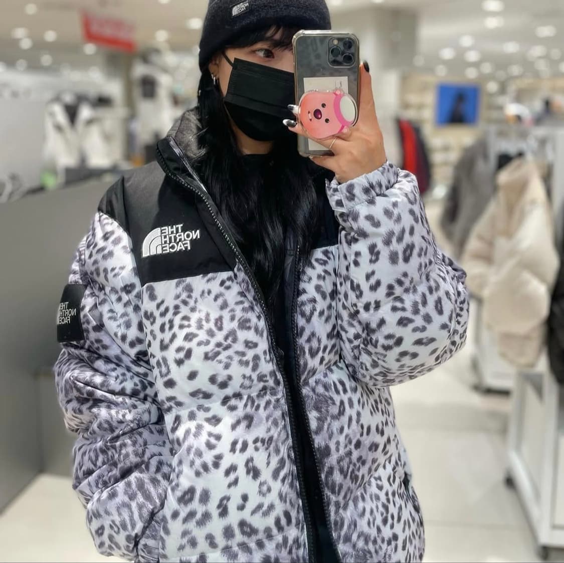 (정품/새제품/110) 노스페이스 노벨티 눕시 레오파드 실버 상품이미지5