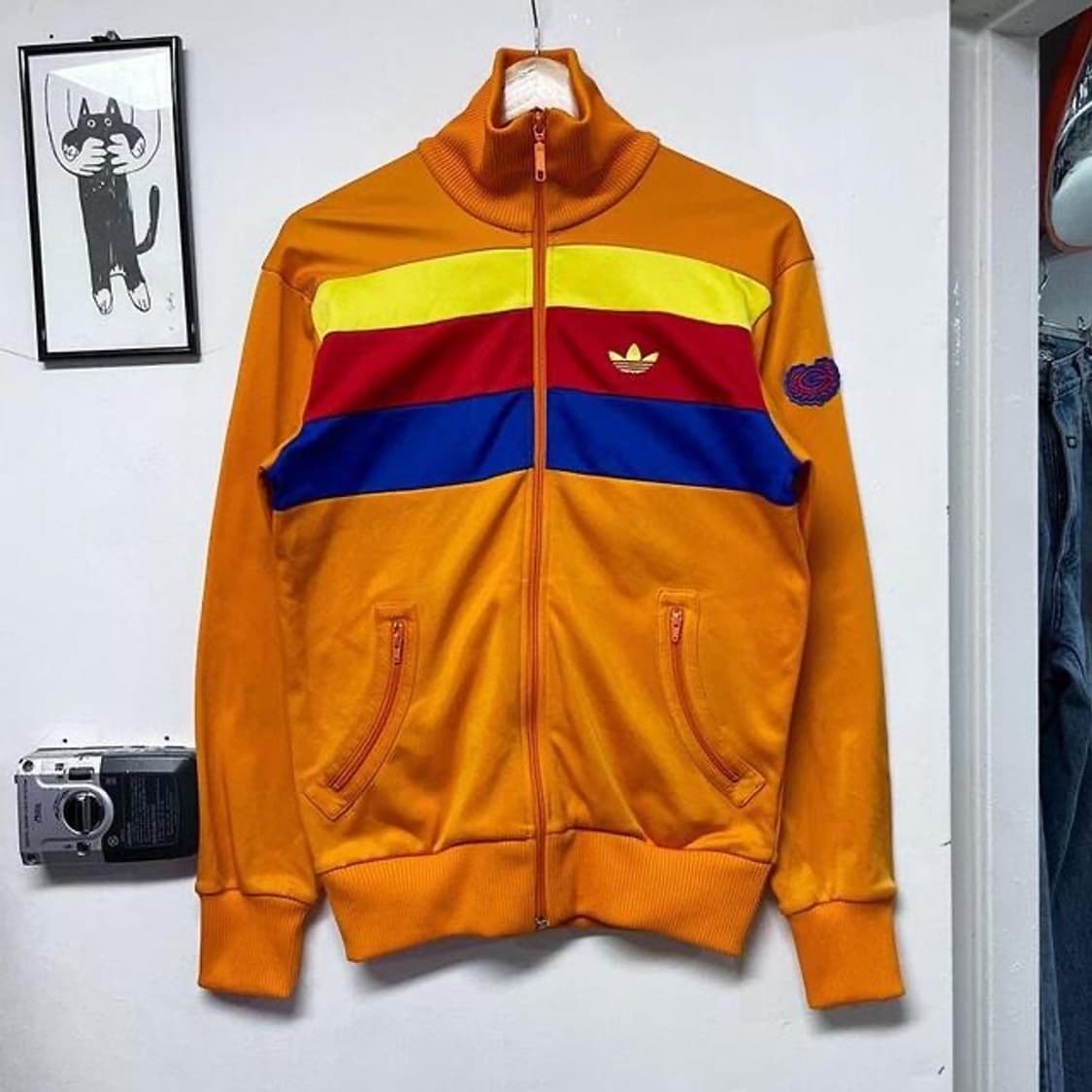 아디다스 올드 트랙탑 집업 져지 (M)   상품이미지1