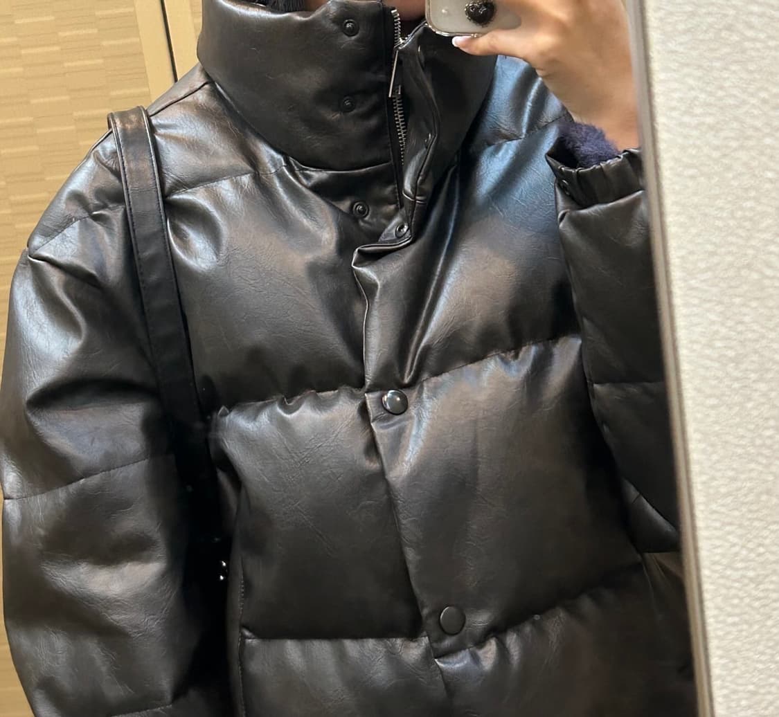 라퍼지포우먼 워싱레더 패딩 상품이미지2