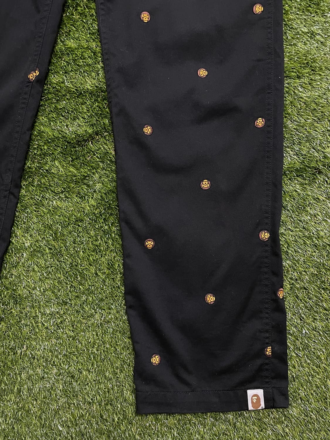 베이프 베이비 마일로 자수 코튼 팬츠 상품이미지5