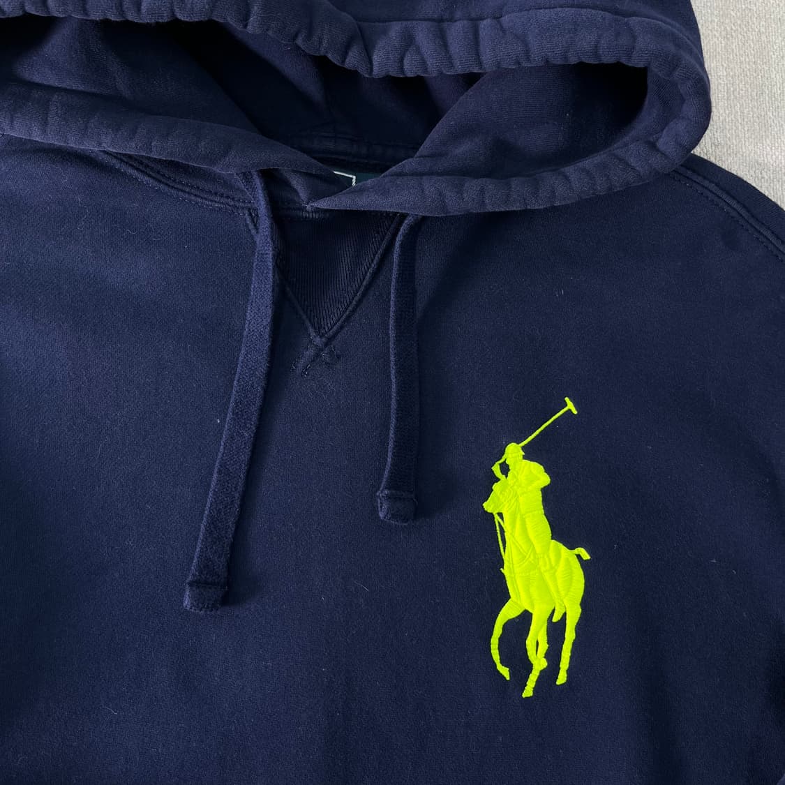 95 폴로랄프로렌 빅포니 네이비 3라인 후드티  상품이미지2