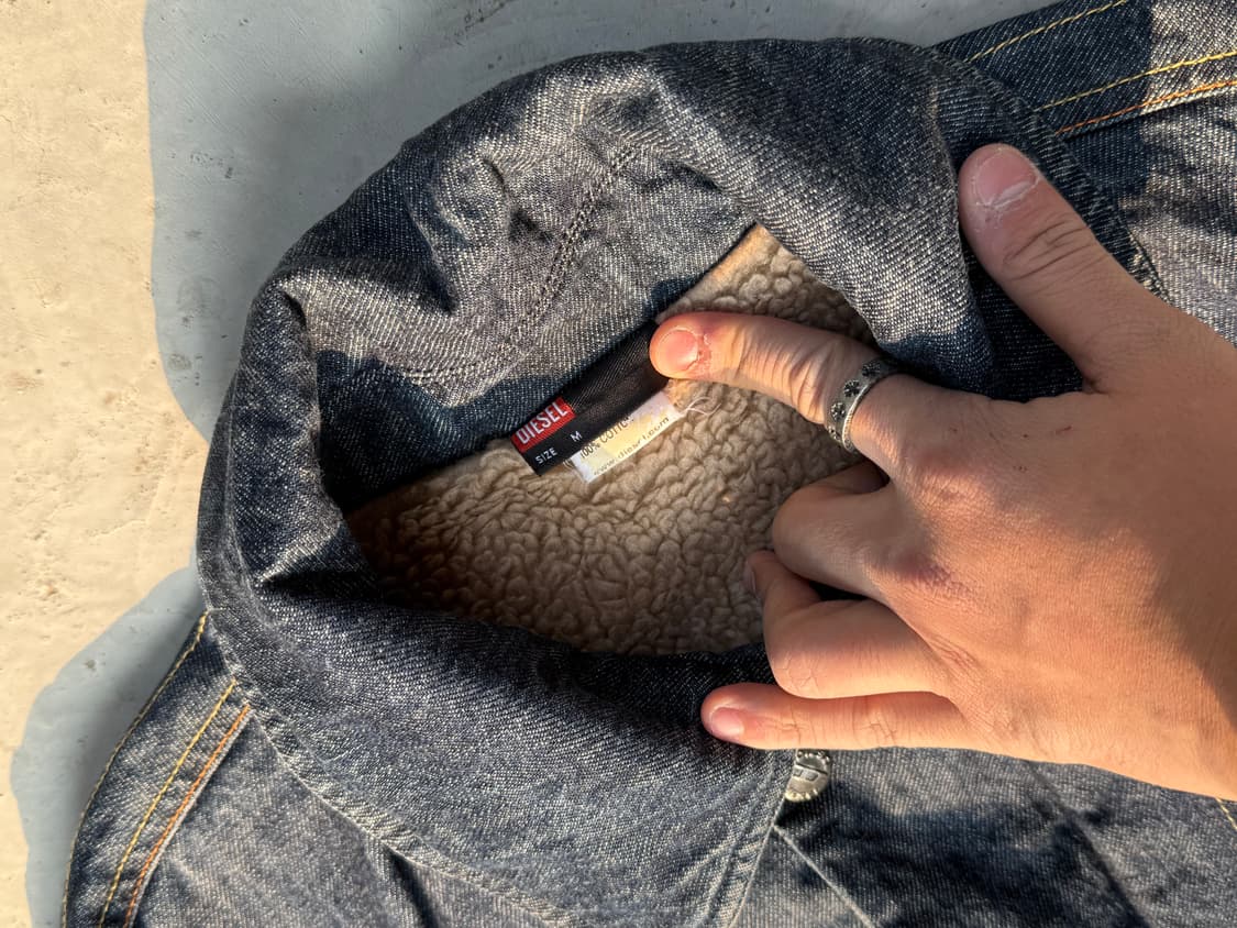 00s 디젤 데님 쉐르파 코트 자켓 상품이미지5