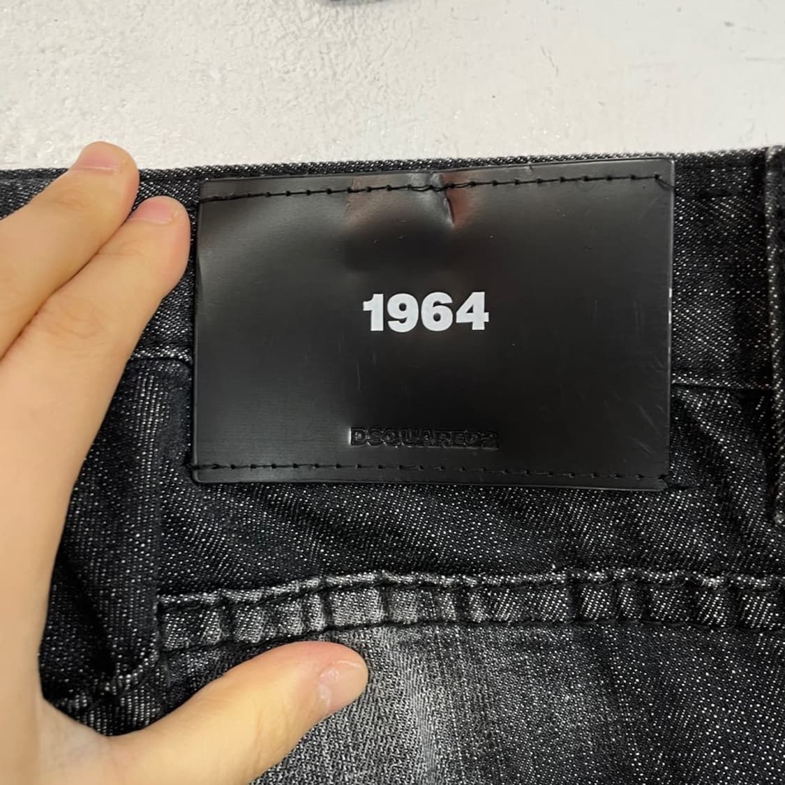 디스퀘어드 1964 블랙패치 흑청 데님팬츠 상품이미지7