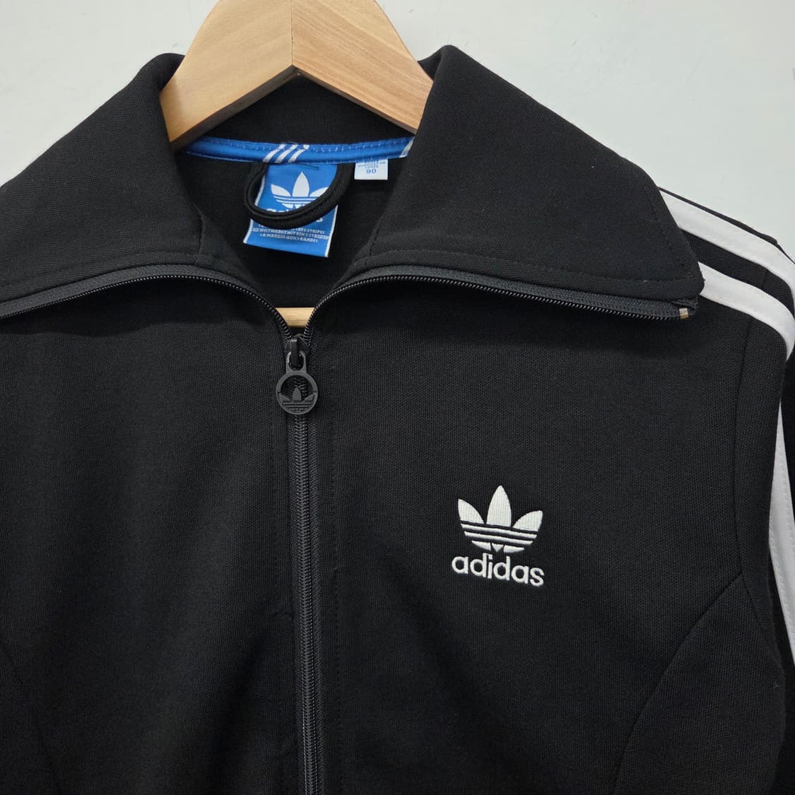 아디다스져지 삼선 트랙 자켓 블랙 여m 상품이미지3