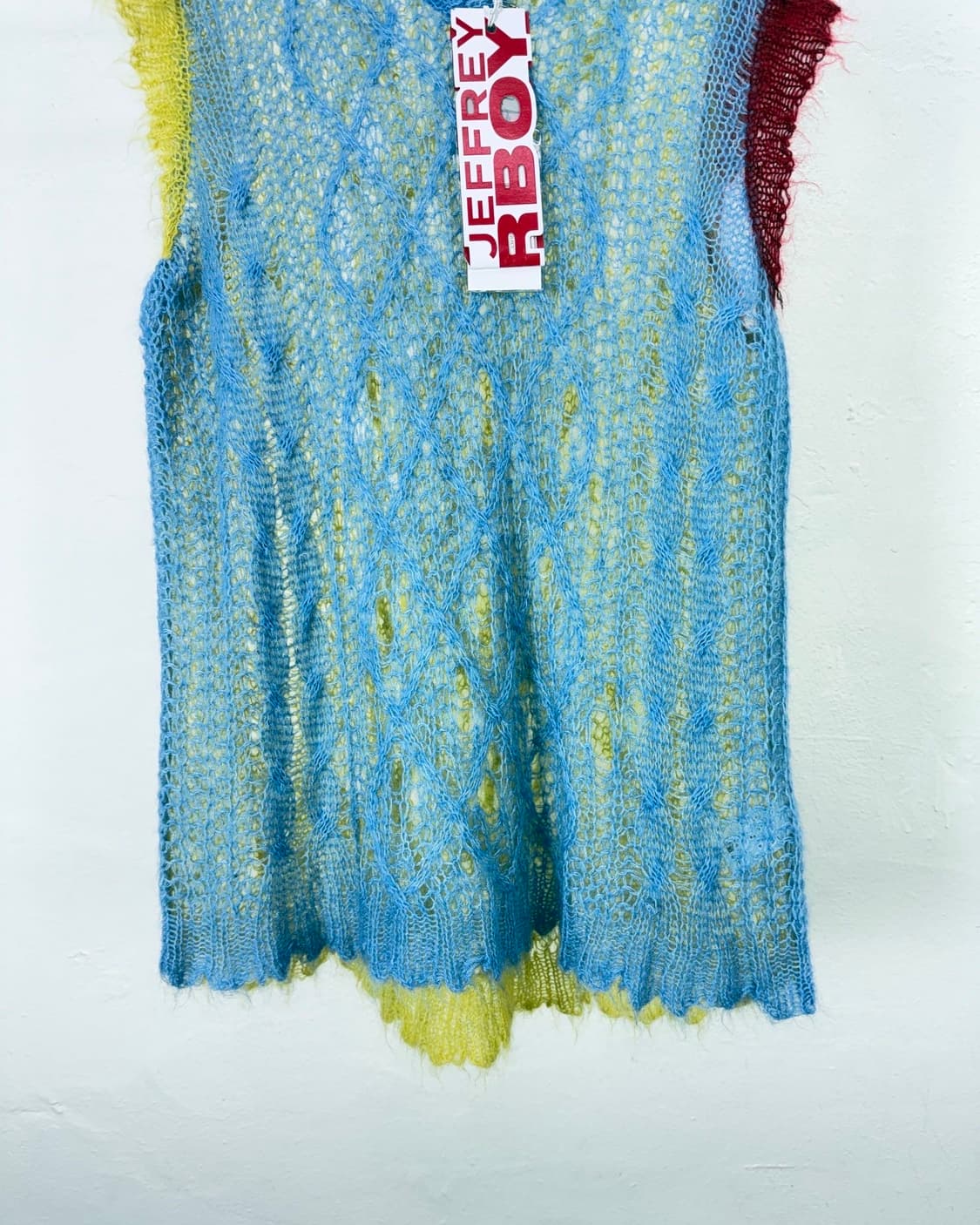 찰스 제프리 러버보이 로즈 펑 케이블 니트 베스트 상품이미지5