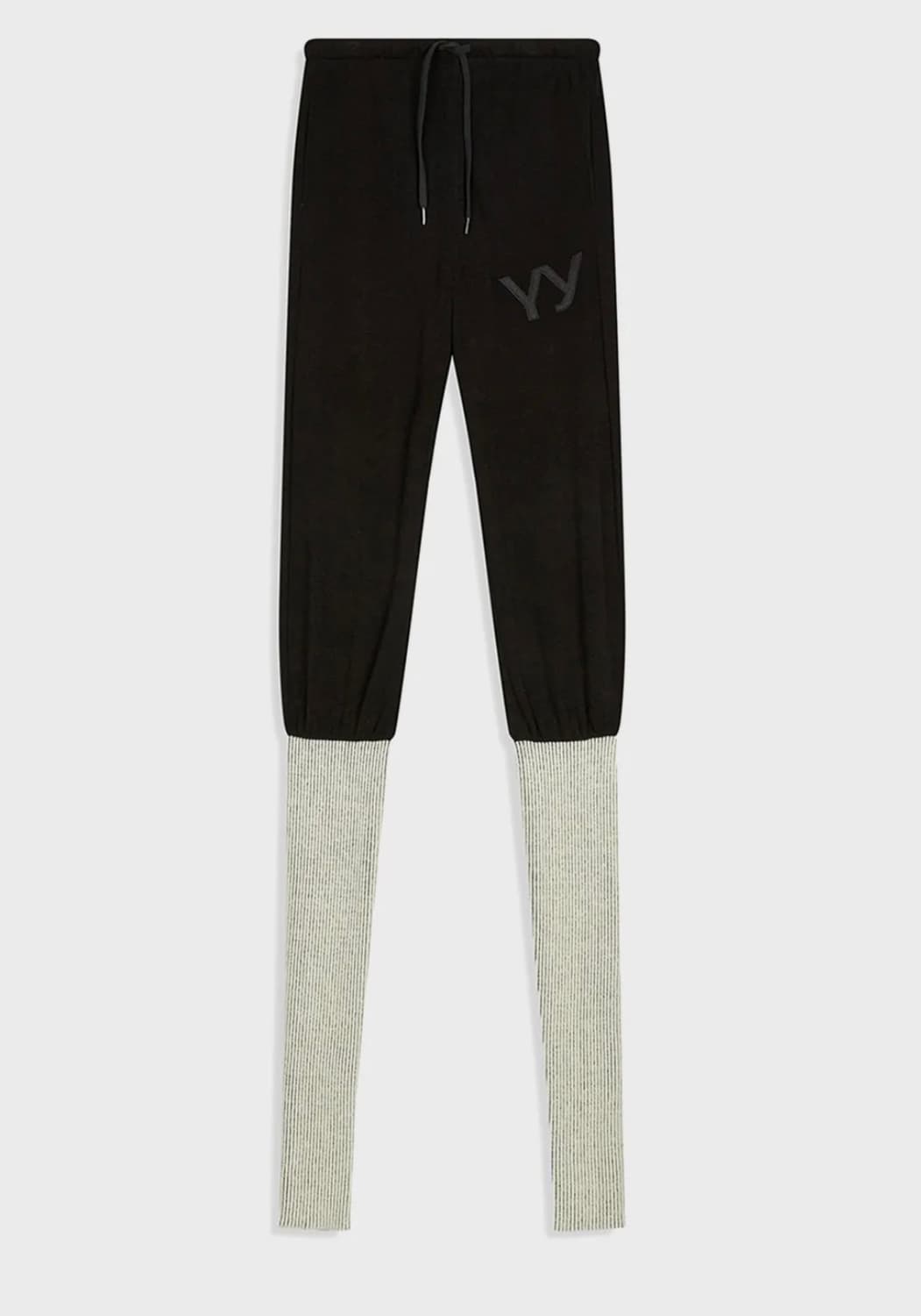 오픈와이와이 LAYERED KNEE SOCKS PANTS (BLACK) 상품이미지1