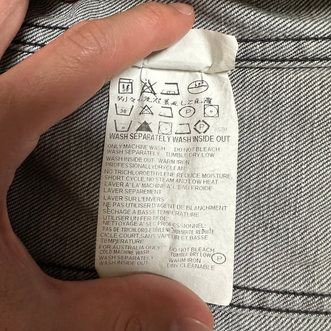 90s 헬무트랭 1세대 흑청 자켓 48사이즈 상품이미지10