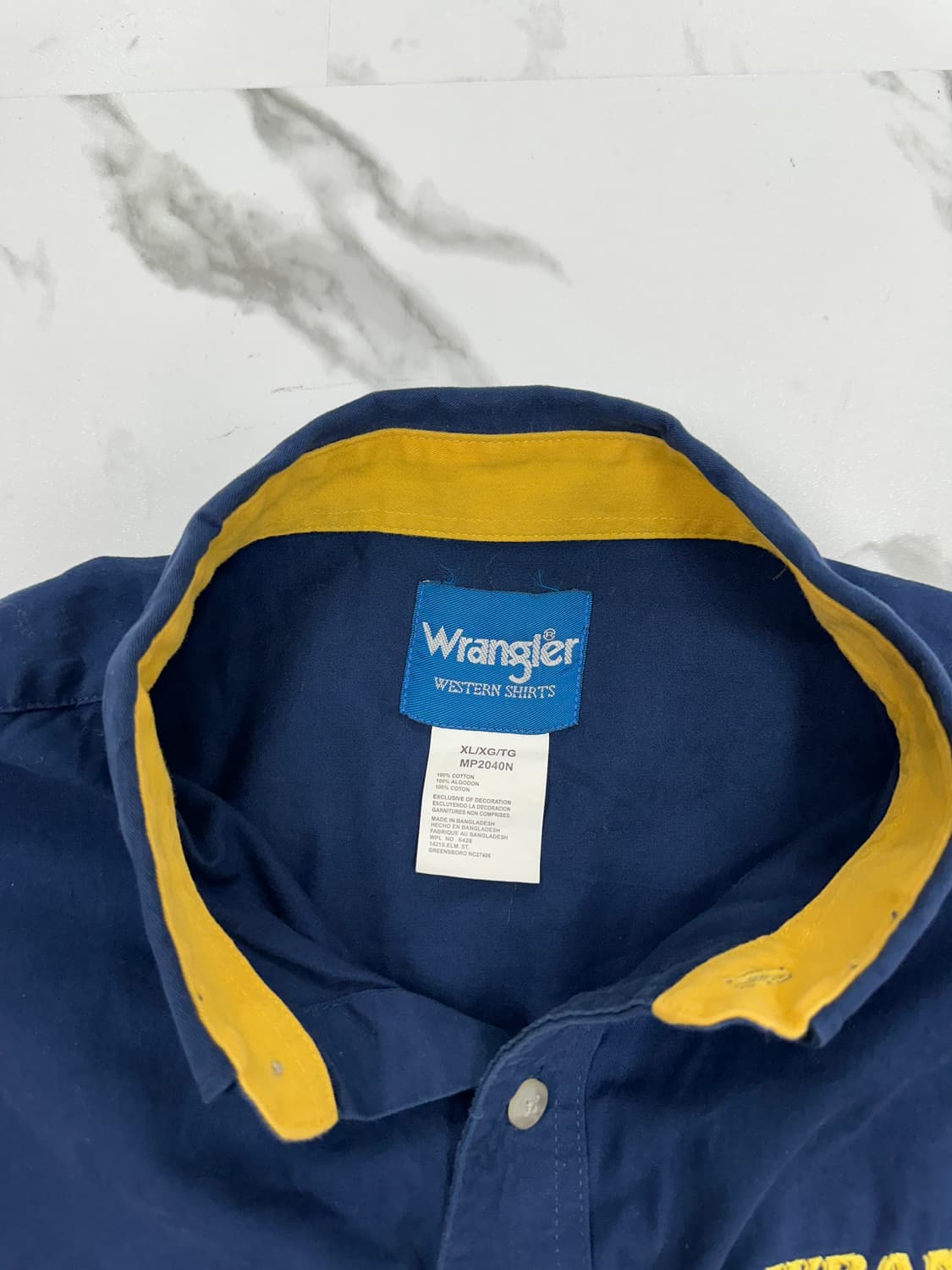 Wrangler 랭글러 자수 로고 웨스턴 셔츠 상품이미지4
