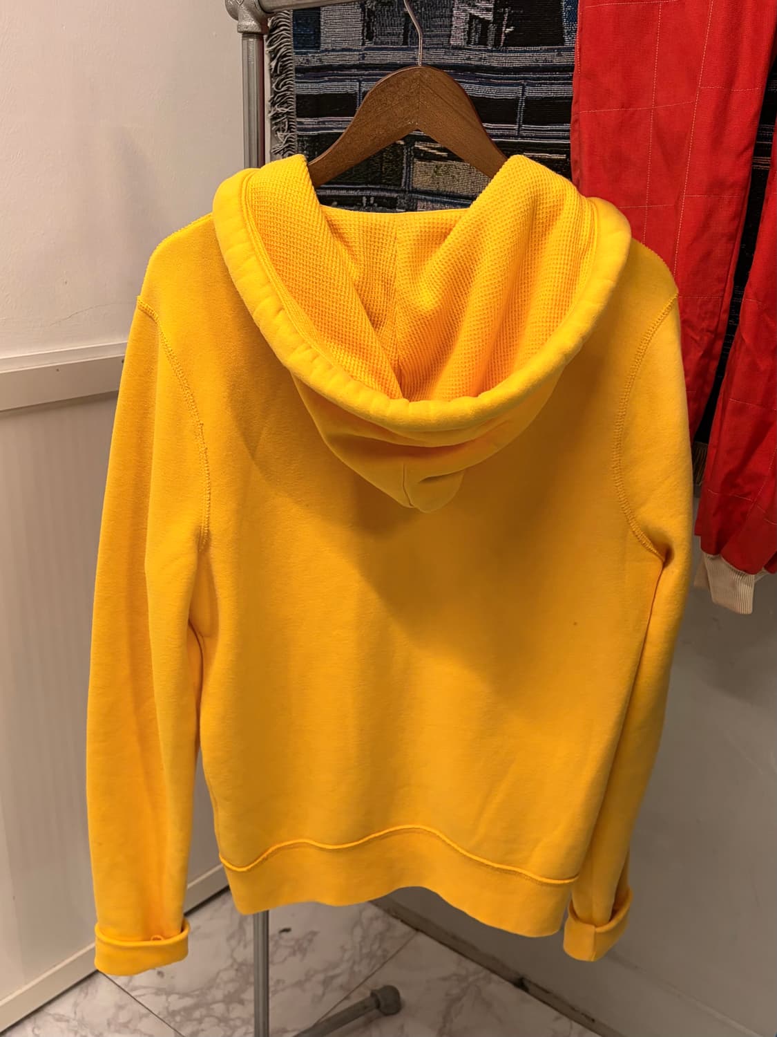 (정품/L)홀리스터 후드집업 옐로우 a1 상품이미지3