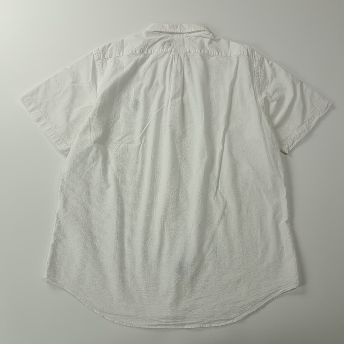 CK656 2XL 폴로 미디엄포니 시어서커 화이트 반팔 셔츠 남방 상품이미지6