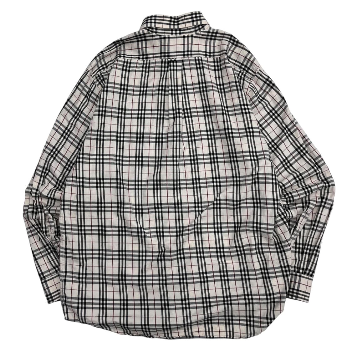 버버리 노바체크 연베이지 셔츠 XL 상품이미지3
