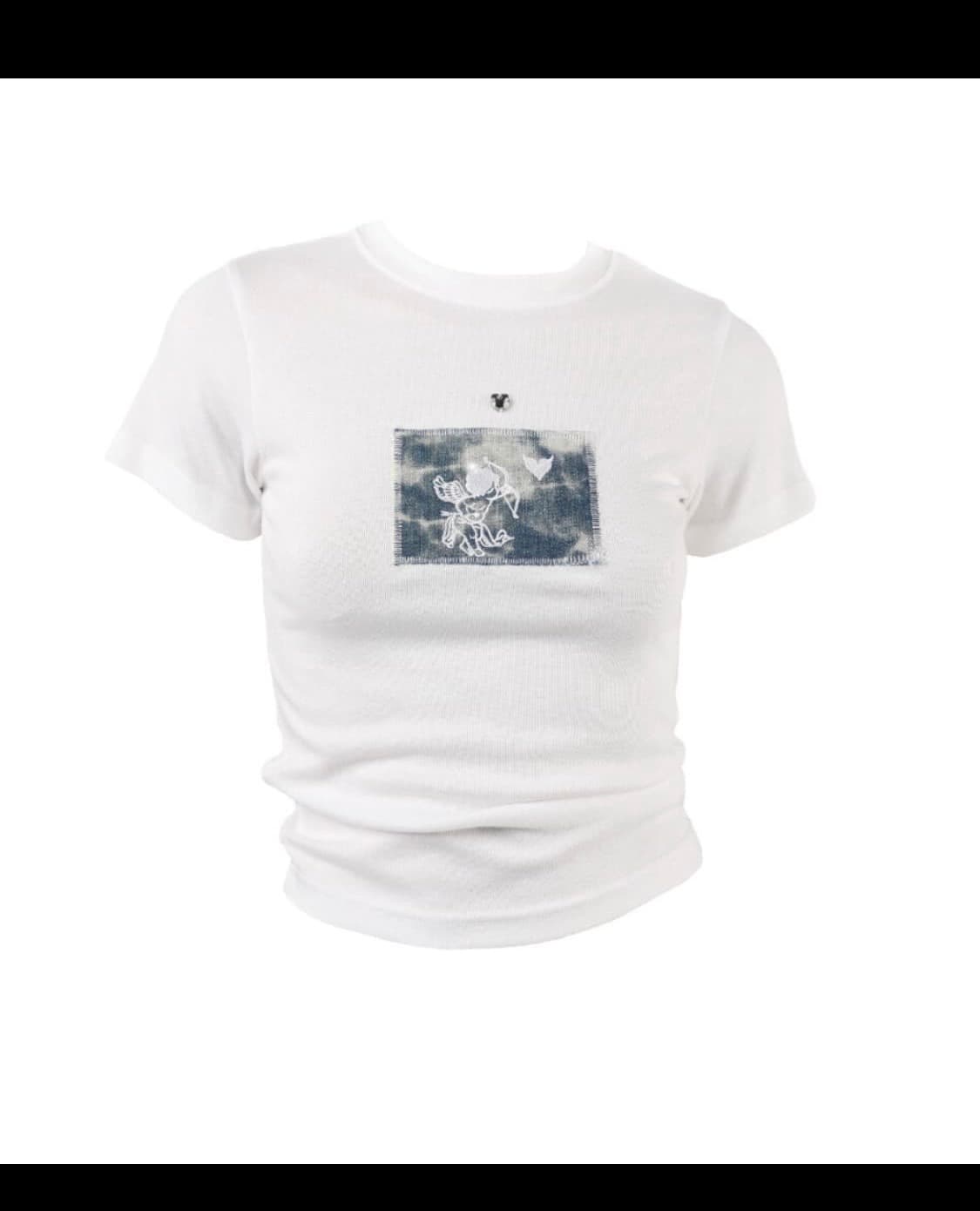 언헤이 eonHEY 큐피드 반팔 티셔츠 화이트 상품이미지1