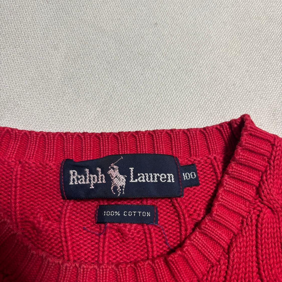 100 폴로랄프로렌 네이비 포니 케이블 니트 상품이미지4
