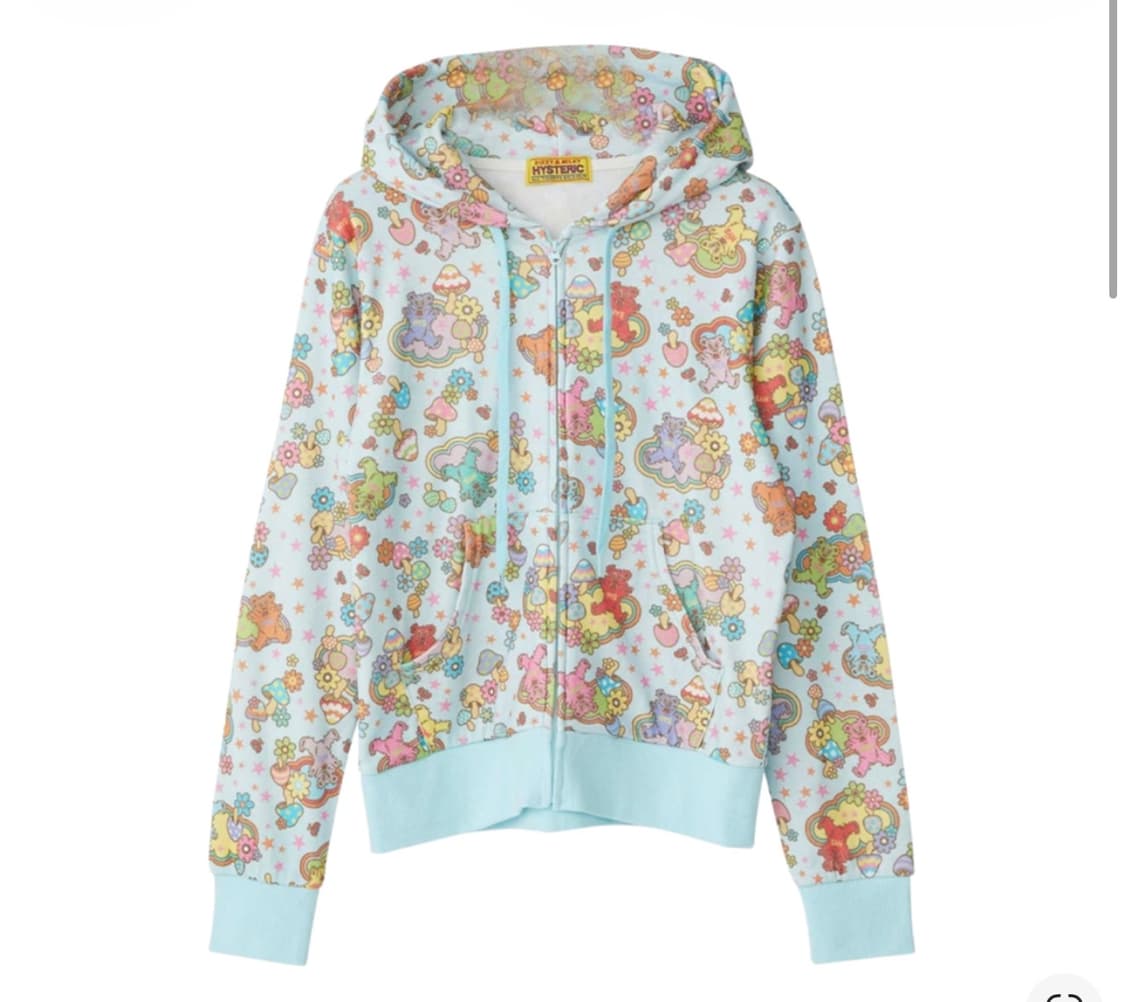 히스테릭 글래머 파이어 베드 드림 패턴 후드집업 상품이미지1