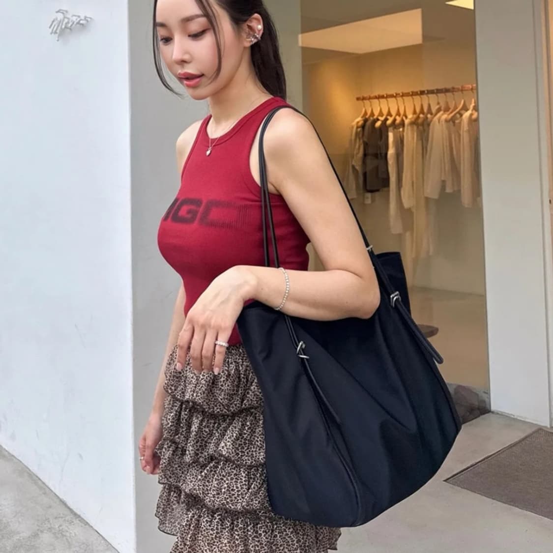 (새상품)슈펜 나일론 쇼퍼백 상품이미지3