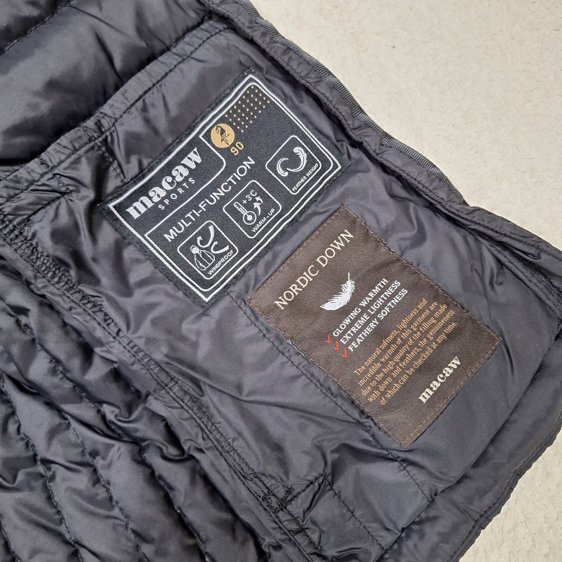 마코 오리털경량조끼90 상품이미지2