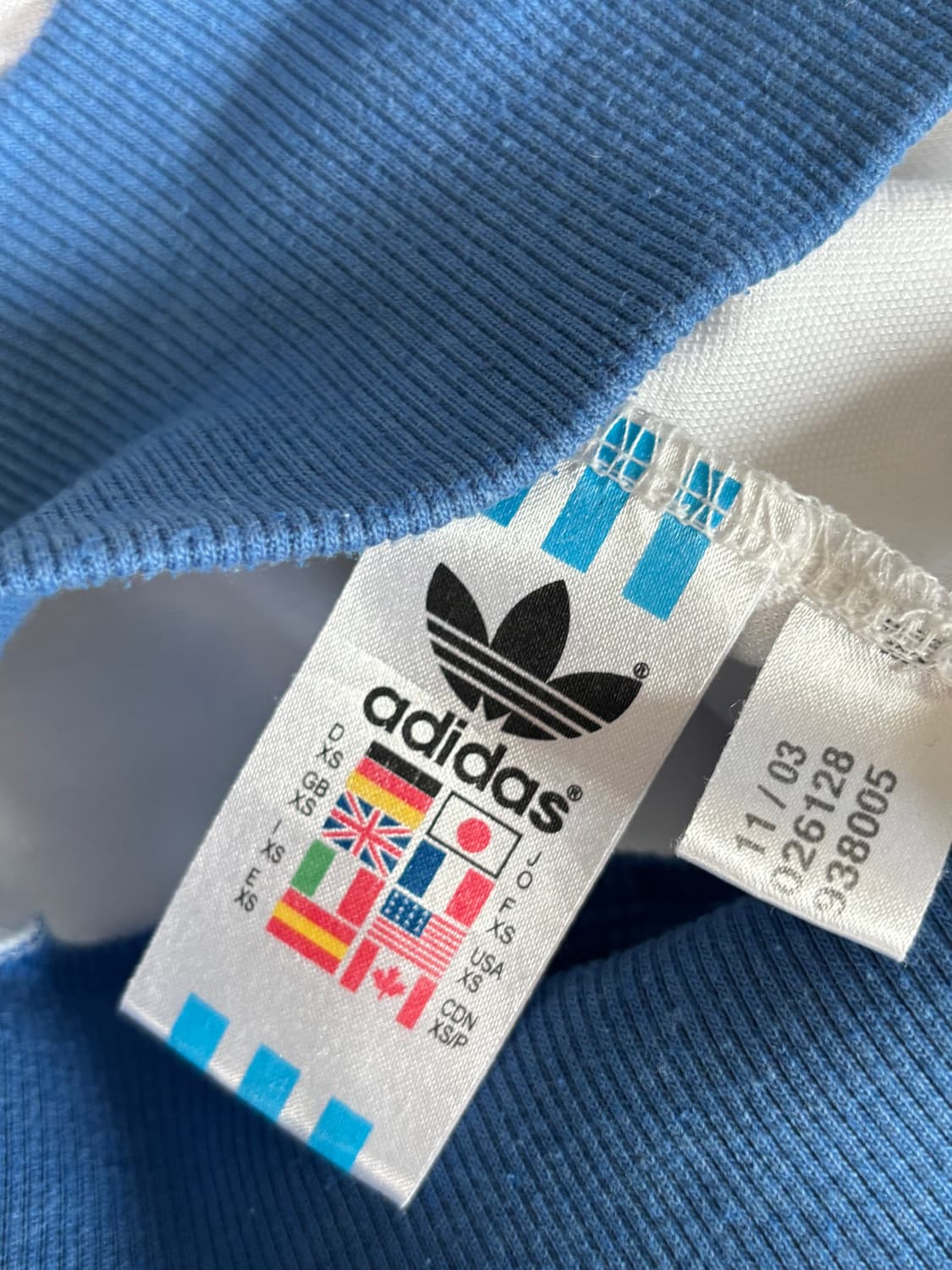 Adidas 아디다스 화이트-블루 그리스 트랙탑 상품이미지6