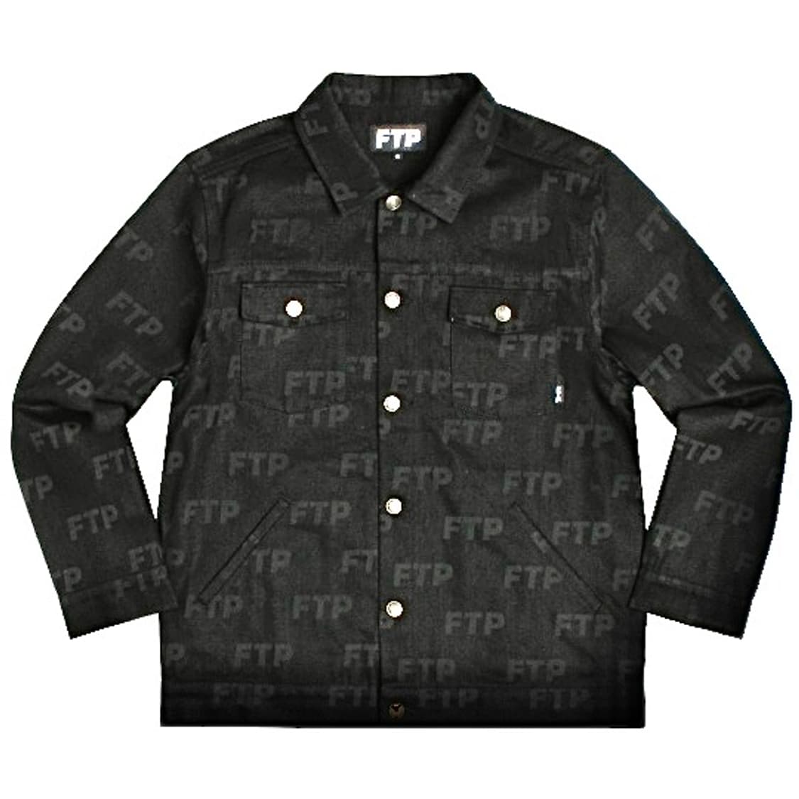 FTP 올오버 데님 자켓 블랙 상품이미지1