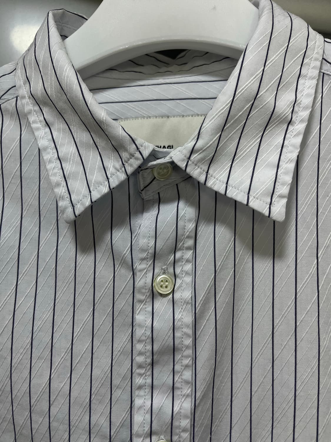 [2] 와기 Whagi 아키택트 셔츠 (삭스 스트라이프) 상품이미지6