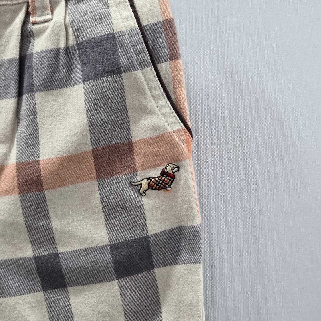 닥스 키즈 체크 7부 바지 110/5Y 상품이미지2