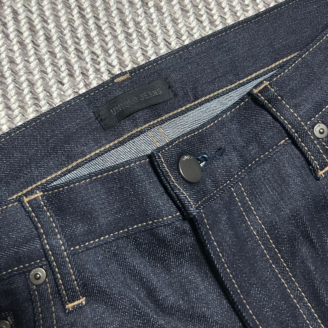 [34] Uniqlo 유니클로 셀비지 스트레치 슬림핏 데님팬츠 상품이미지7