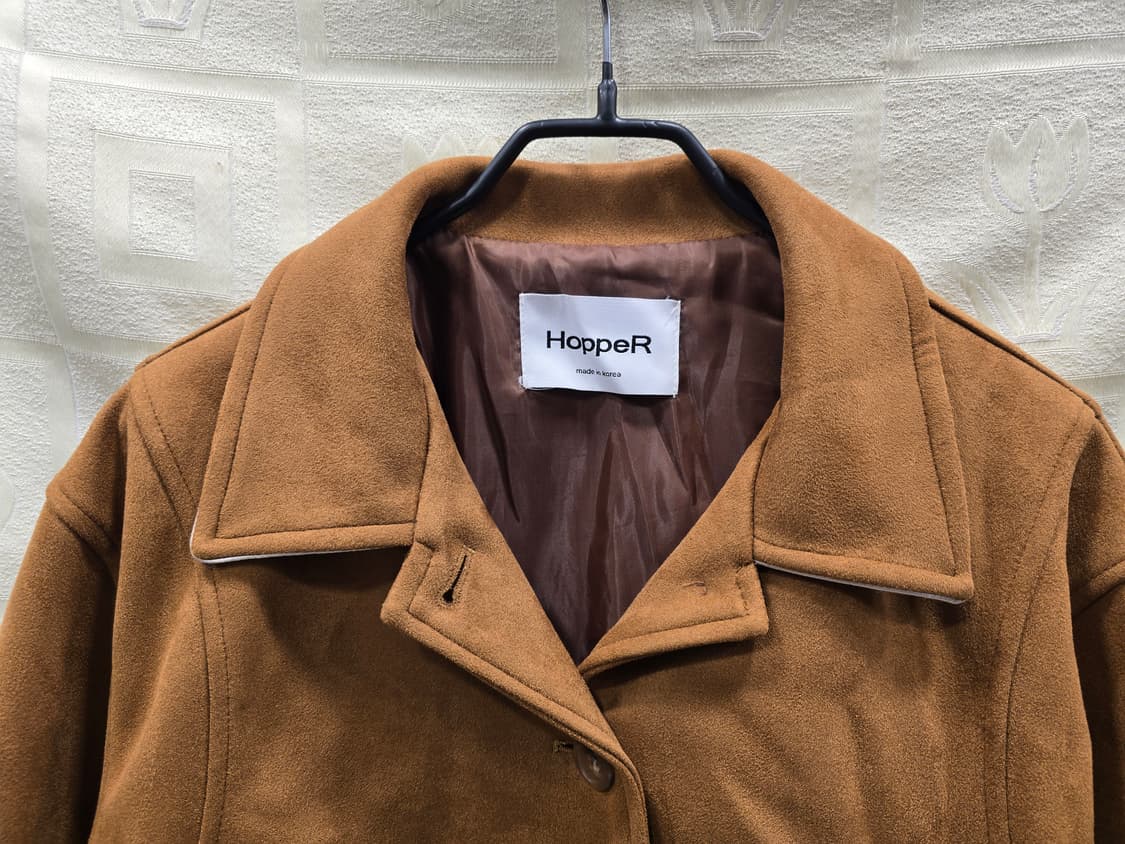 호퍼 HopperR 브라운 스웨이드 크롭 자켓 프리사이즈 상품이미지3